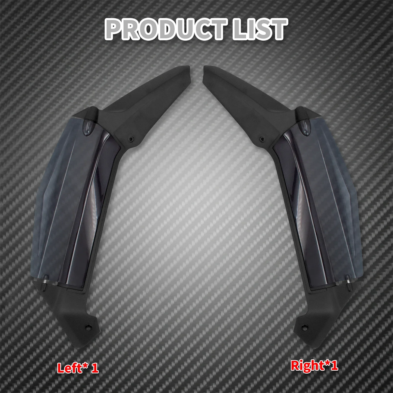 Motorcycle Windshield Air Deflector Adjustable Side Wing ABS Fairing Deflector For Honda Gold Wing GL1800 GL1800D Tour 2018-2023 - Image 4