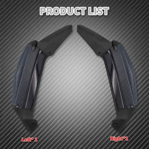 오토바이 앞 유리 에어 디플렉터 조정 가능한 사이드 윙 ABS 페어링 디플렉터 혼다 골드 윙 GL1800 GL1800D 투어 2018-2023