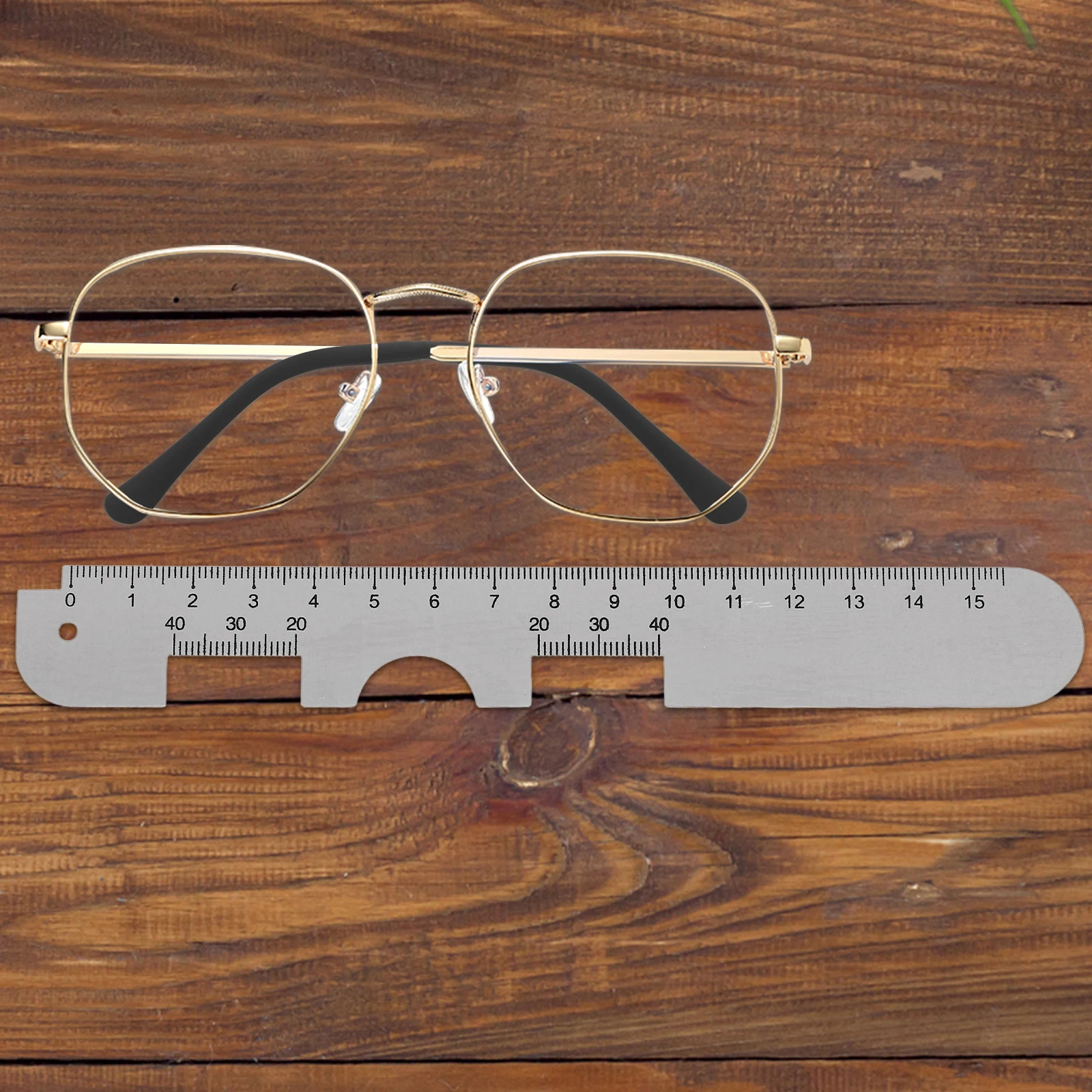

2 Pcs Pupillary Distance Ruler Aluminum Portable Pupillometer Measuring Eye Distances Optical Meter For Eyeglasses Optometrist