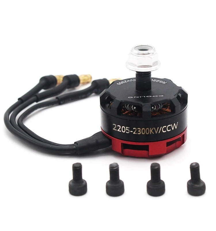 Motor sem escova para modelo Quadcopter FPV, aeronave Crossover, Rs2205, 2300kv250, nível 5"