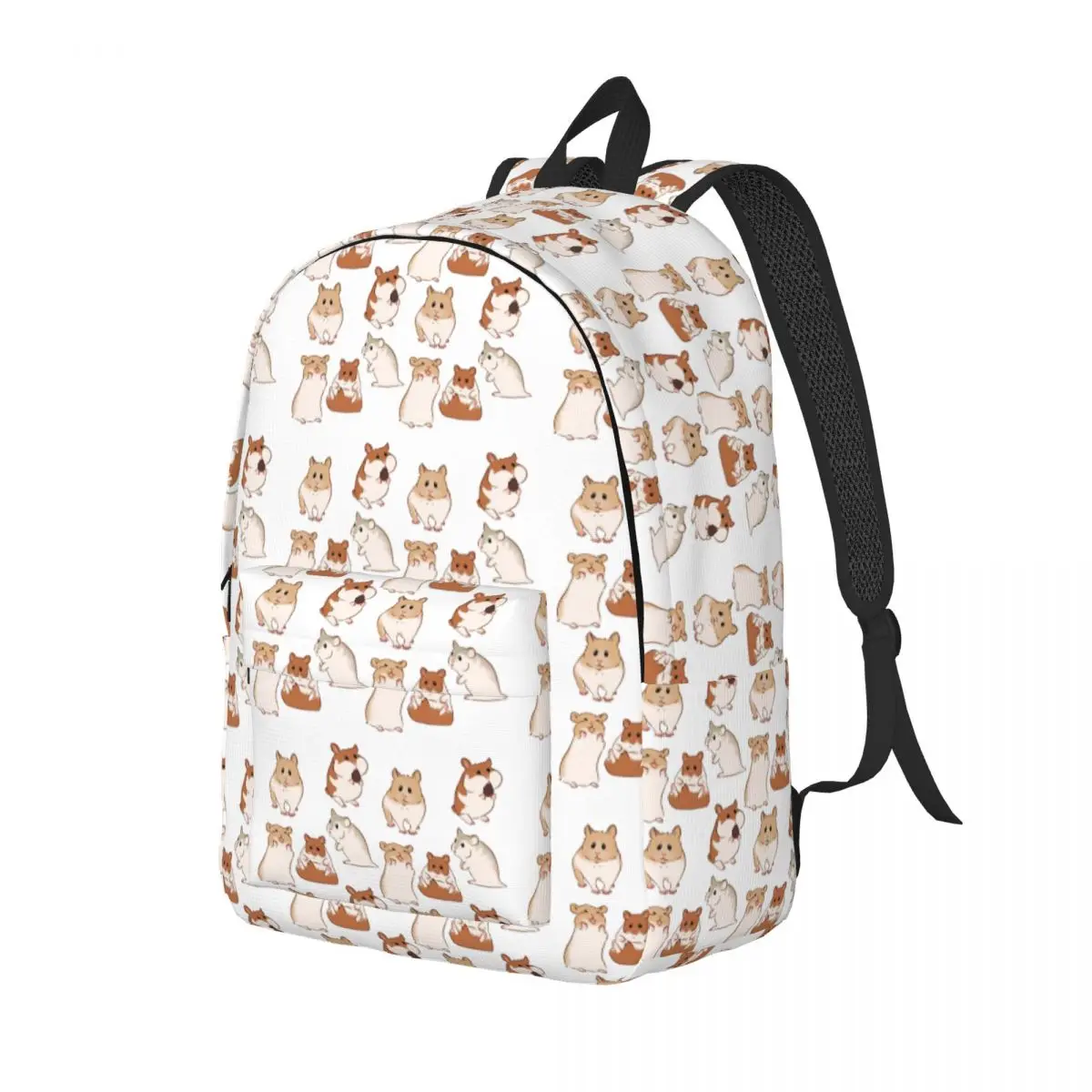 Cute Hamster Pattern Backpack Daypack Large Capacity Children BookBag School Bag Shoulder Bags for Boys Girls