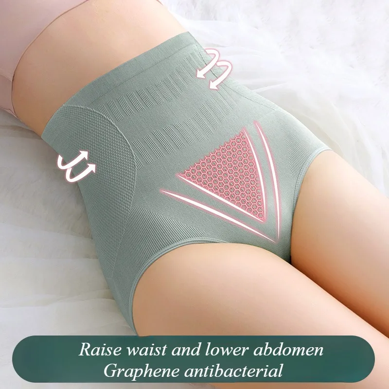 High Waist Panties Women\'s Postpartum Body Shorts Briefs Antibacterial Cotton Crotch Female Underpants M-2XL Women Underwear