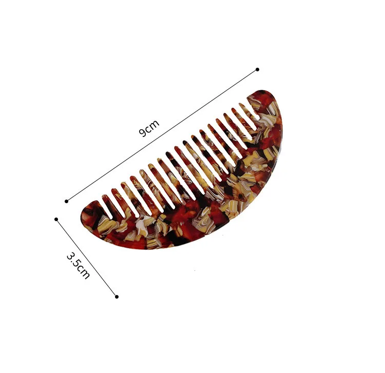 Children Brushes Anti-static Hairdressing Comb Hair Brushes Girls Retro Colorful Marbled Scalp Massage Hair Comb Styling Tools
