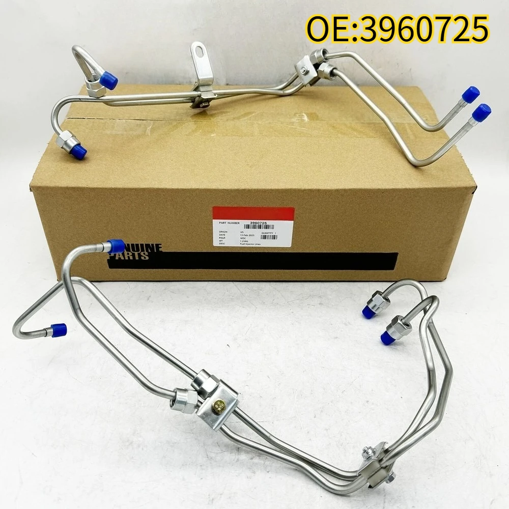 

For 3960725 Brandstofinjector Lijnen met Lijnklemmen voor Cummins 3.9L 4BT Motor 12mm VE Pomp Diesel 3960726
