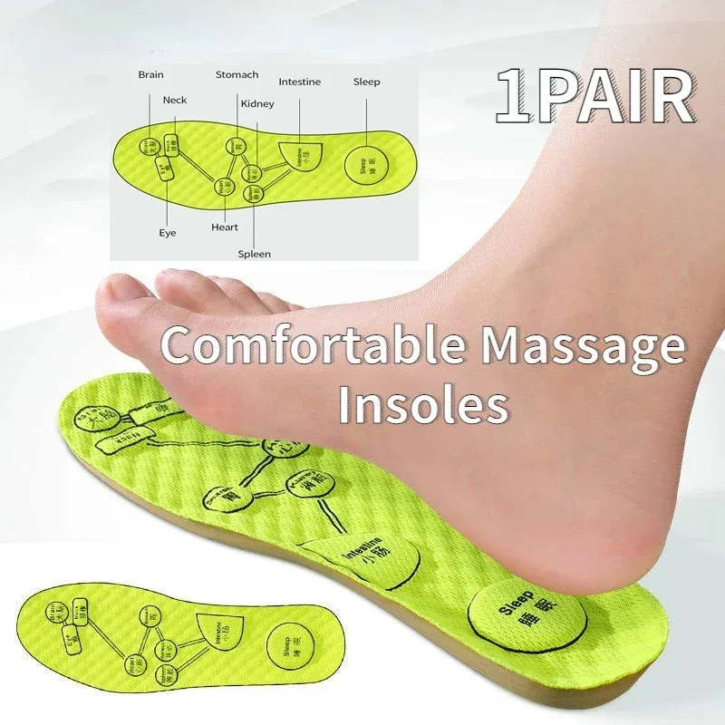 Plantillas ortopédicas para hombre y mujer, cojín suave, insertos para calzado deportivo, Gel de masaje absorbente de sudor, soporte para arco, almohadillas para pies