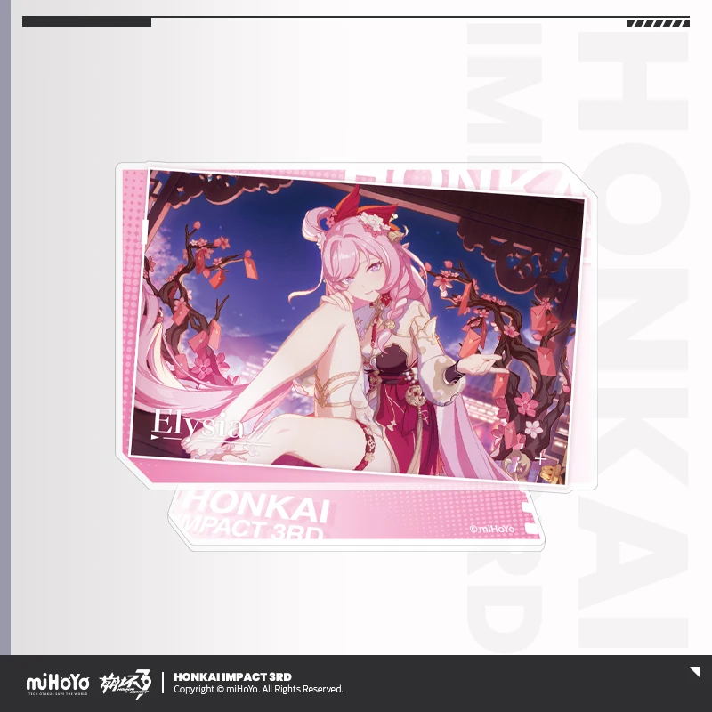 2025 Anime Honkai Impact 3 CG Series Acrylic Stand Figure Model Plate Desk Decor Gift Elysia Mobius Griseo Pardofelis MiHoYo