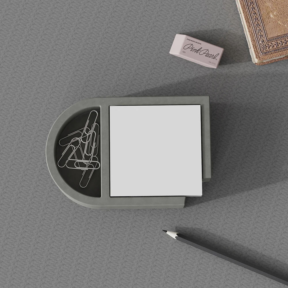 Silicone Mold For Cement Note Box, Concrete Tabletop Decoration, Stationery Storage,Office Desktop Multifunctional Storage Mold