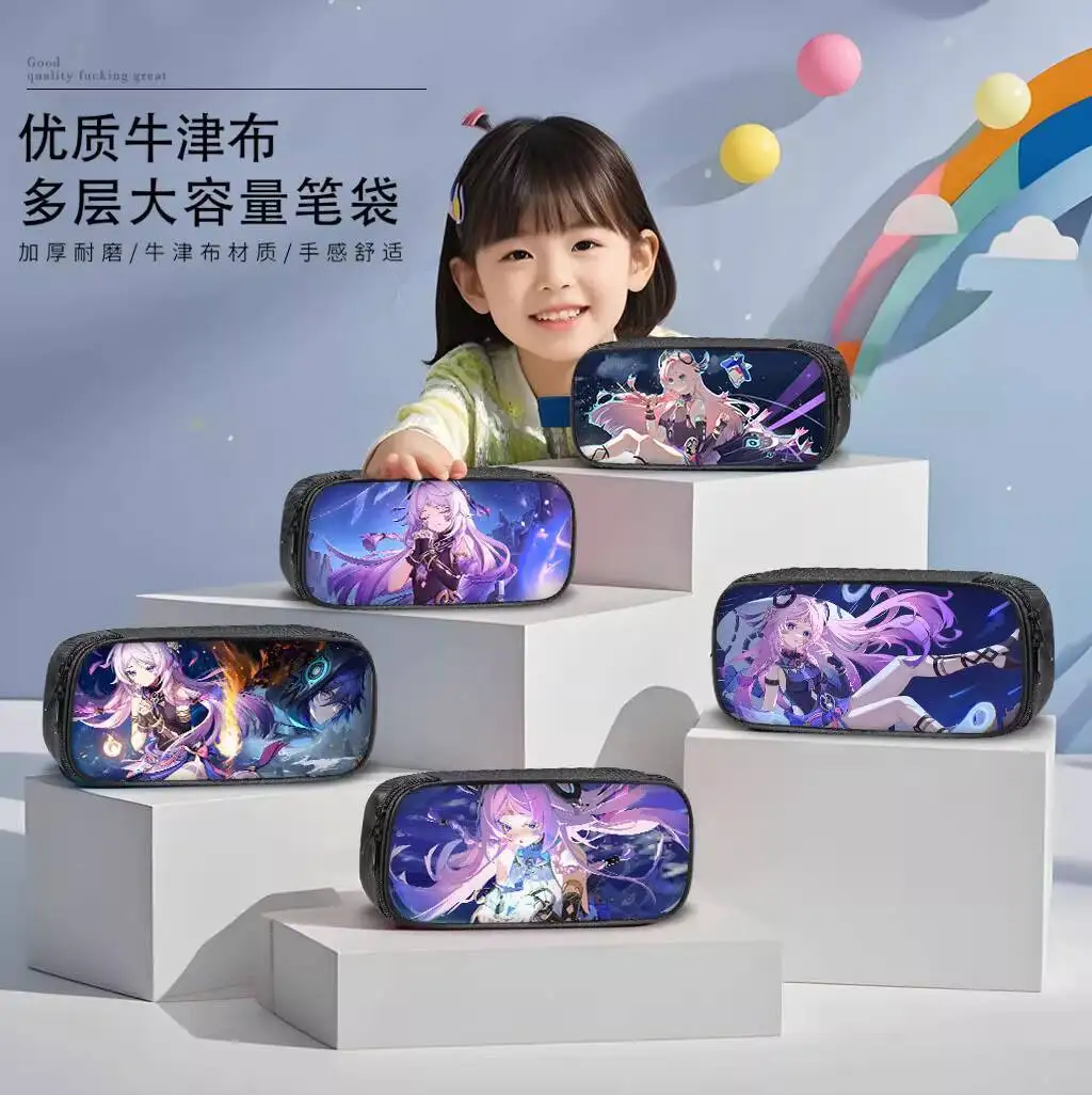 

Genshin Impact Elementary 2025 New Super Popular Bag Junior High School Pencil Case Student Stationery Box Children's Internet A