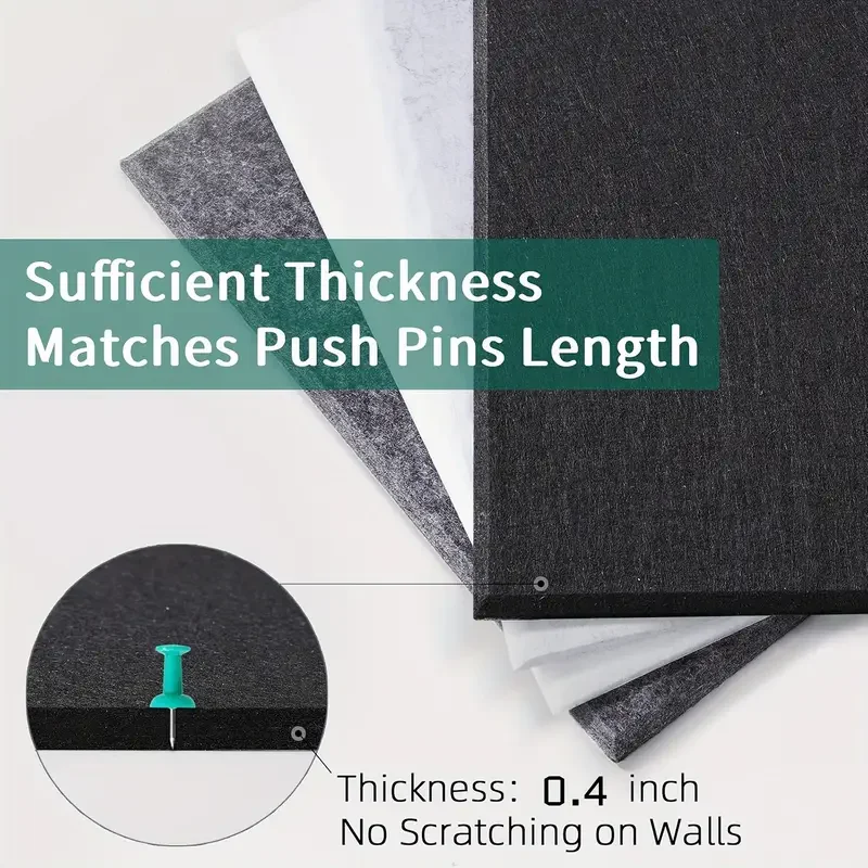 مجموعة مربعة مكونة من ست قطع، 30 سم، مجموعة لباد سميكة، مثالية لتزيين المنزل والتخزين، الفصول الدراسية، المكتب، المهجع، ديكور غرفة النوم، يمكن تخزين بطاقات بريدية مختلفة، صور، المذكرات، ديكورات العطلات، إلخ