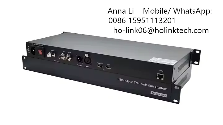 

backward 12G SDI Video and 1 channel bidi XLR Audio forward HD-MI Video 10KM LC single fiber Optical Fiber Converter extender