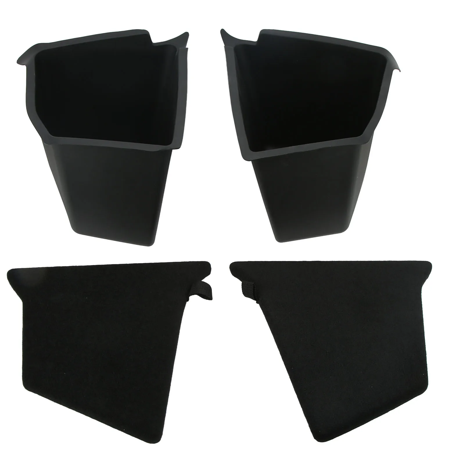 

2 Pcs Rear Trunk Organizer Side Storage Packets Bins with Lid Additional Storage Box Tray Replacement for Tesla Model Y new