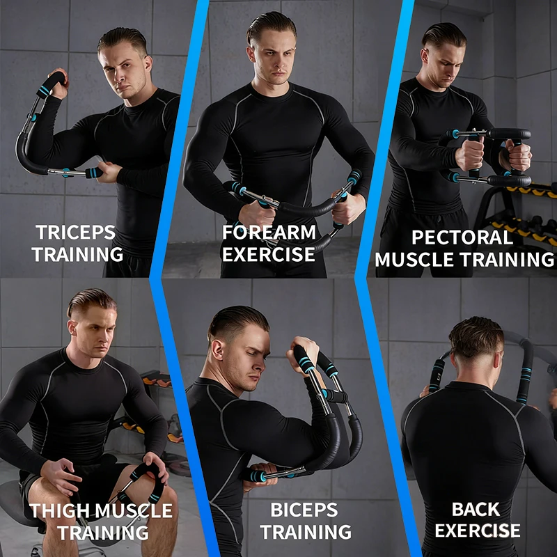 40KG U-förmiger Handtrainer, Krafttrainer, Power Twister Bar, Fitnessgerät für Männer und Frauen, Heimtraining – Detail 7