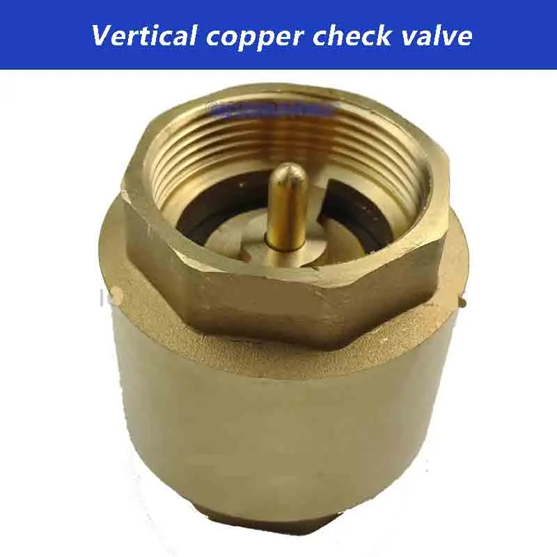 1~3PCS DN15~ DN50 Water Pump Valve Brass Thread In-Line Spring Check Valve for Water Control Check Valve 1/2