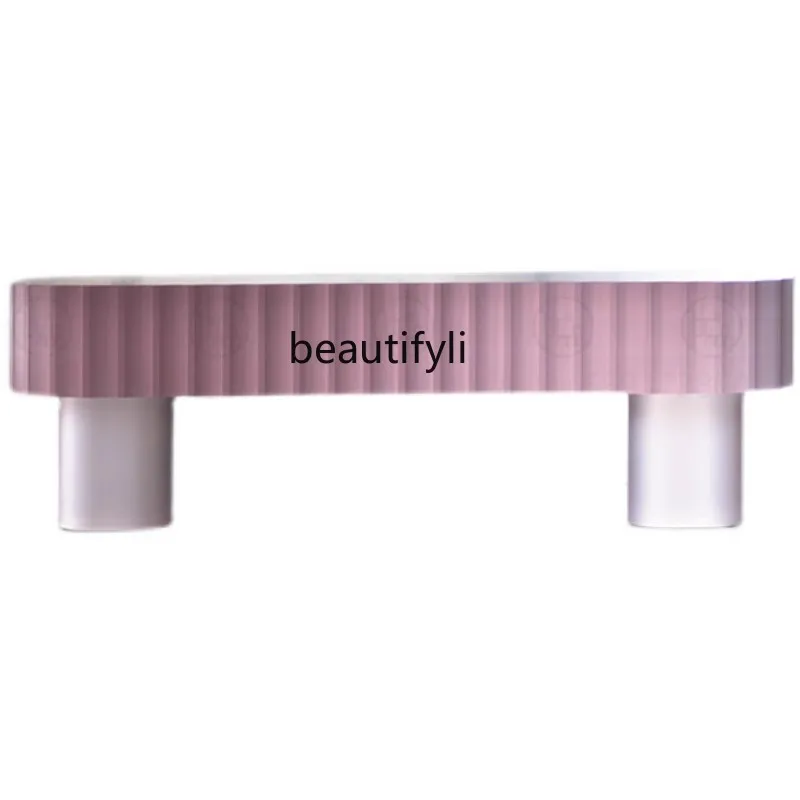 

Frosted pink acrylic bench dining table dining chair household door shoe change bedside stool bedroom light luxury