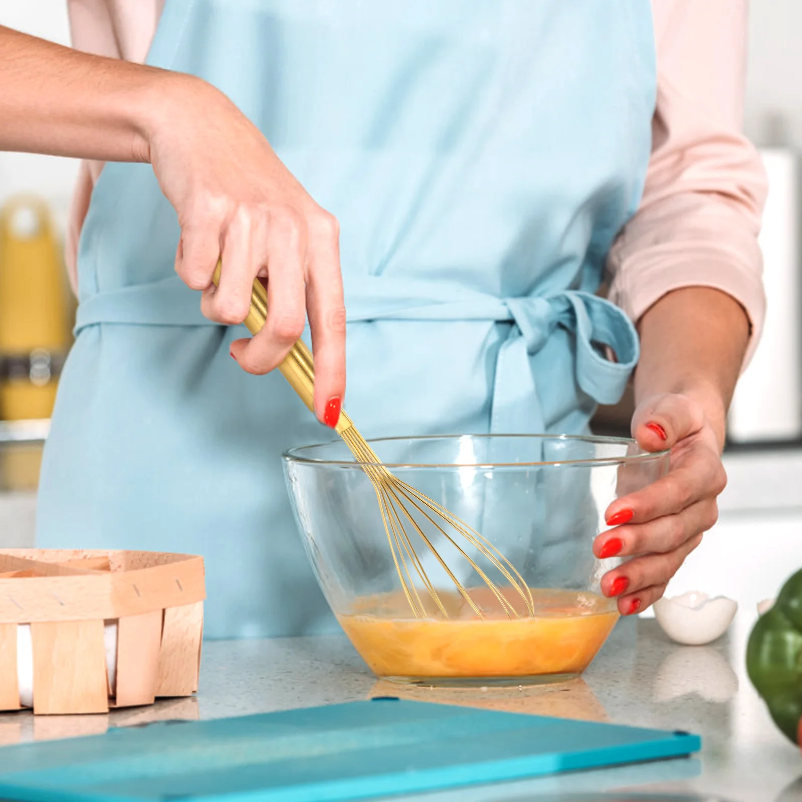 

Whisk Stainless Separator Mixer Mixing Egg Yolk White Separator Tool Kitchen Tool Egg Mixer Non Slip Easy Grasp Efficient