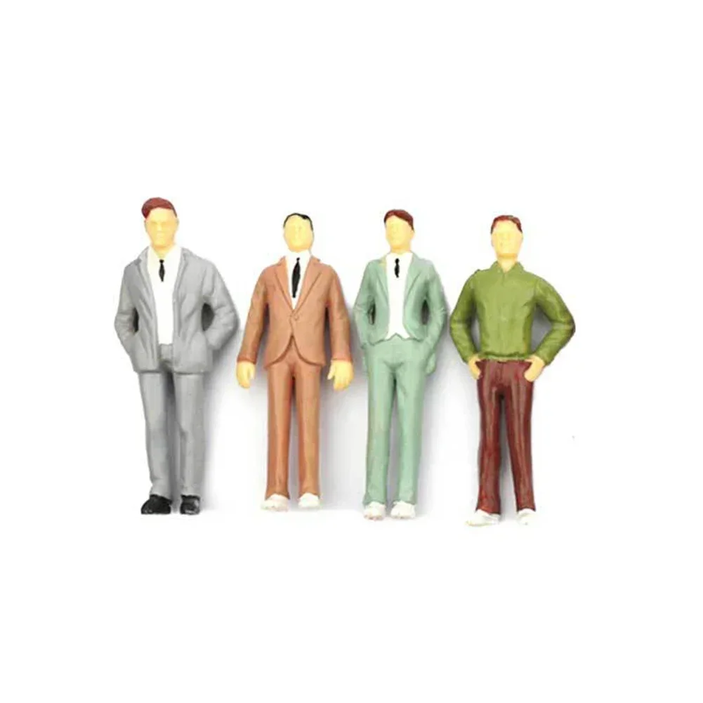 200Pcs Model Figures 1/100 1/50 Model People Standing And Sitting Figures People Painted Figures Miniatures DIY Decoration Toys