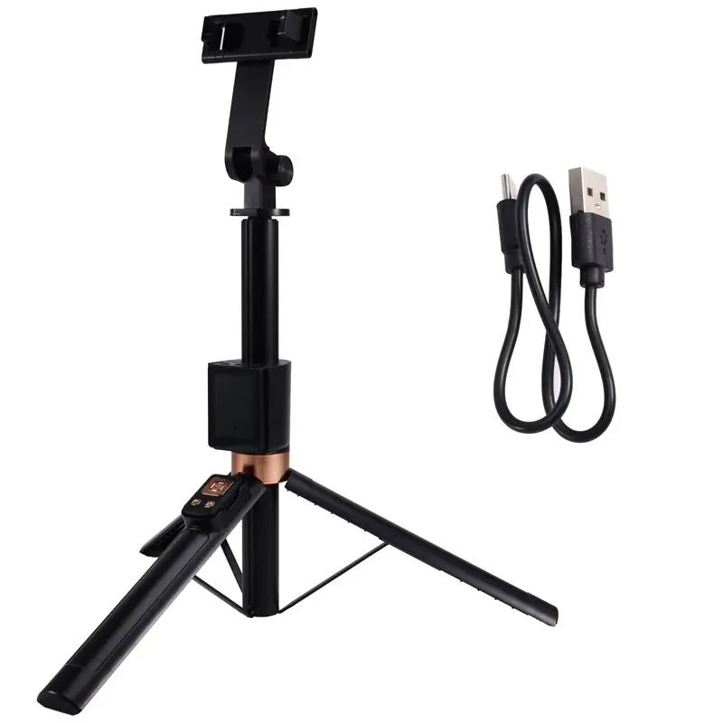 

【RECOMENDAR】Telescopic Portable Tripod Stable Base Selfie Stick Adjustable Height 360° Rotation Live Streaming Stand