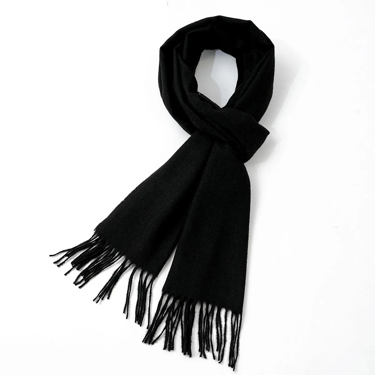 Cashmere solid color scarf for men