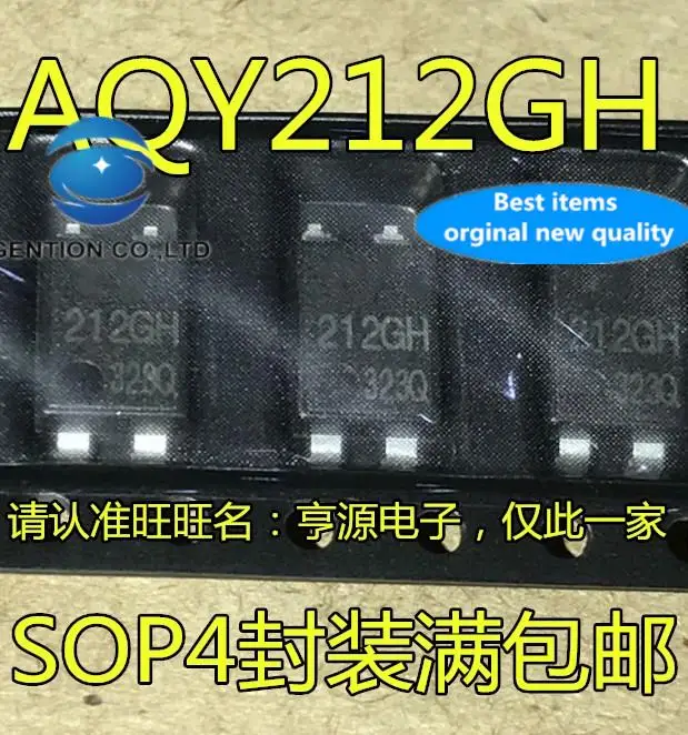 

10 шт. 100% оригинал, новинка, в наличии, SMD оптопара AQY212GH 212GH SOP4, твердотельное реле