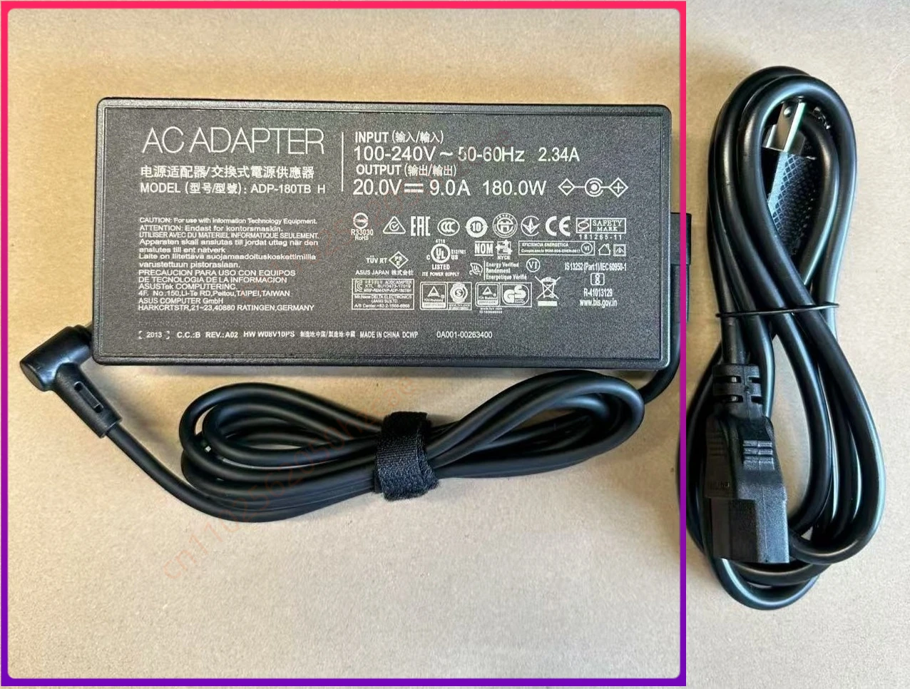 Adaptador de CA ASUS 180W 6.0x3.7mm ADP-180TB H para Asus ROG Zephyrus GA502DU G14 G15