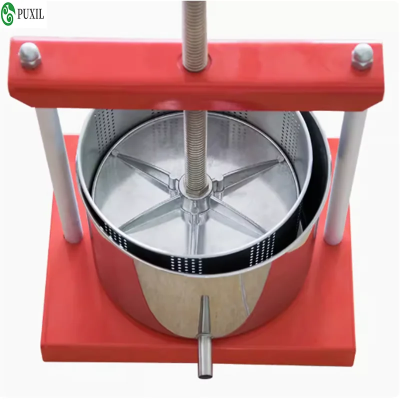 Household Manual Fruit Wine Press Machine 6L Grape Berry Apple Juice Pressing Vegetable Dehydrating Machine Commercial