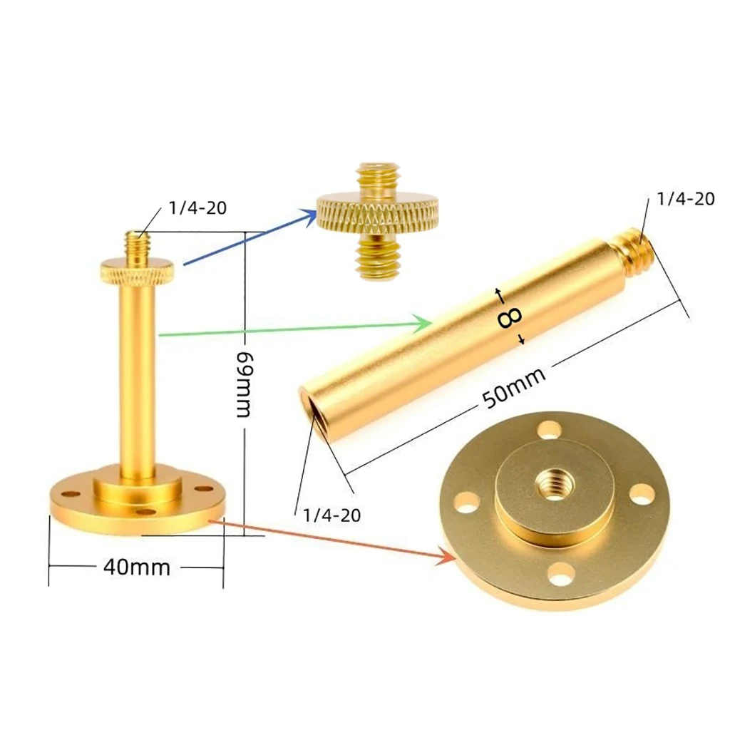 Aluminium legierung Camping Desktop Lichtst änder stabile Außen laterne Halterung Lampe Mast halterung DIY Kit mit d40mm/d70mm Sockel – Detail 8