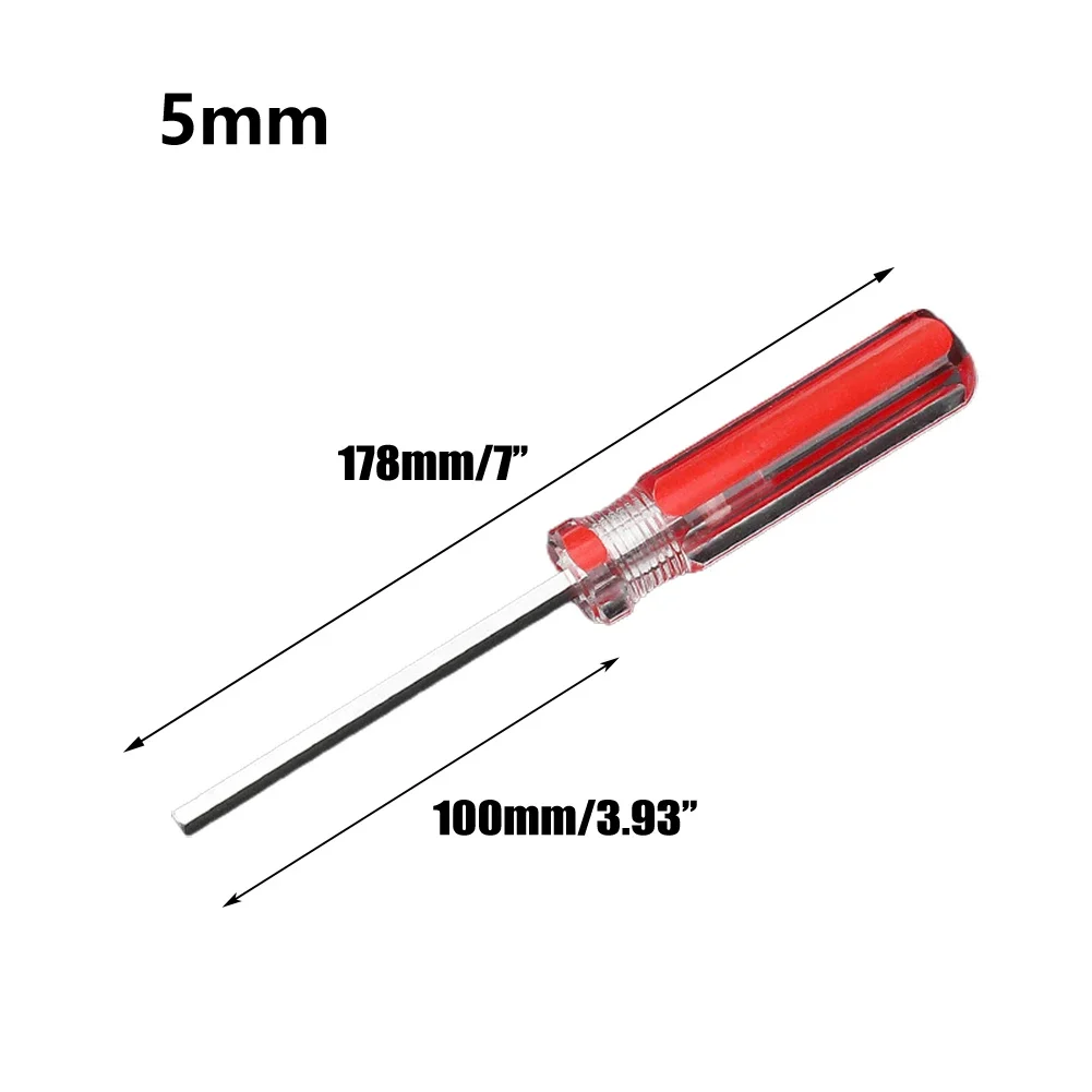 플랫 헤드 육각 생크 마그네틱 스크루드라이버, 스틸 핸드 수동 정밀 공구, 1PC, 1.5mm, 2mm, 2.5mm, 3mm, 4mm, 5mm, 6 mm