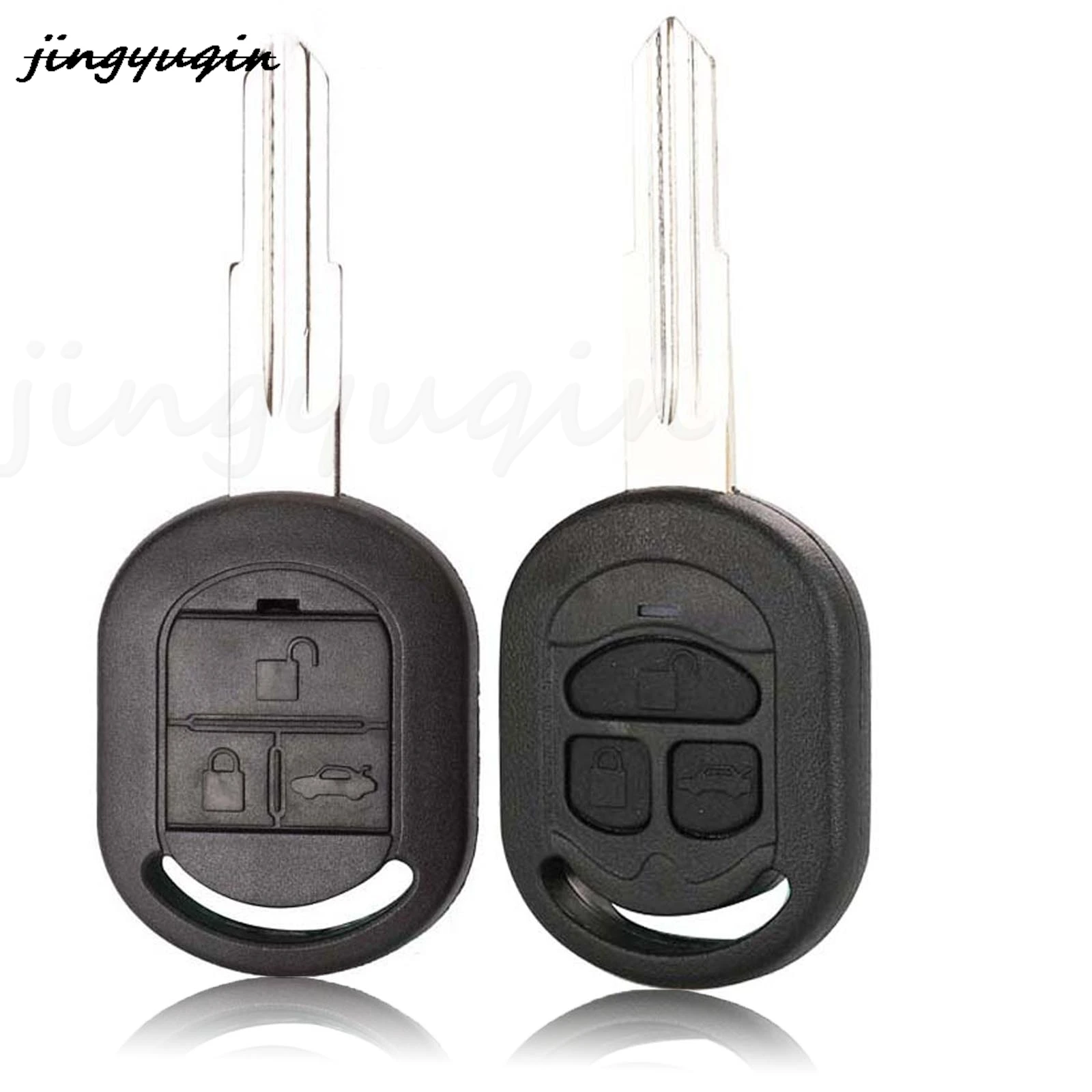 

jingyuqin 3 Buttons Replacement Remote Car Key Shell Case Fob For Buick Excelle HRV With Uncut Blade