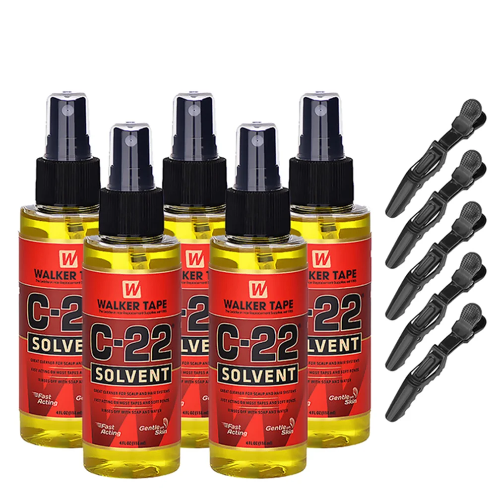 C-22-removedor De aerosol solvente para encaje C 22, Extensiones De cinta, pegamento para peluca, adhesivo para cinta, extensión De cabello, Clip