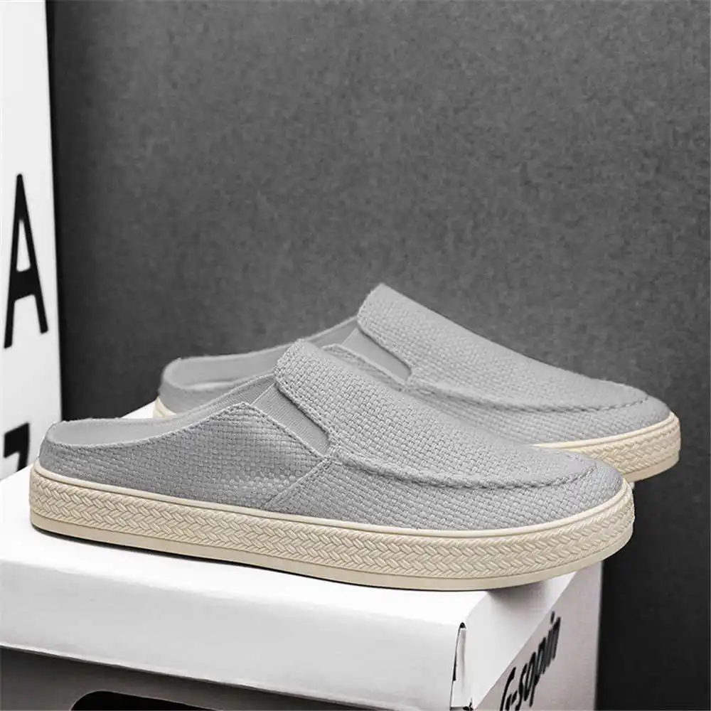 Round Toe Number 44 Shoes For Men Woven Outdoor Sports Green Sneakers Men Super Deals Sapatos College Shose Team Items - Image 2