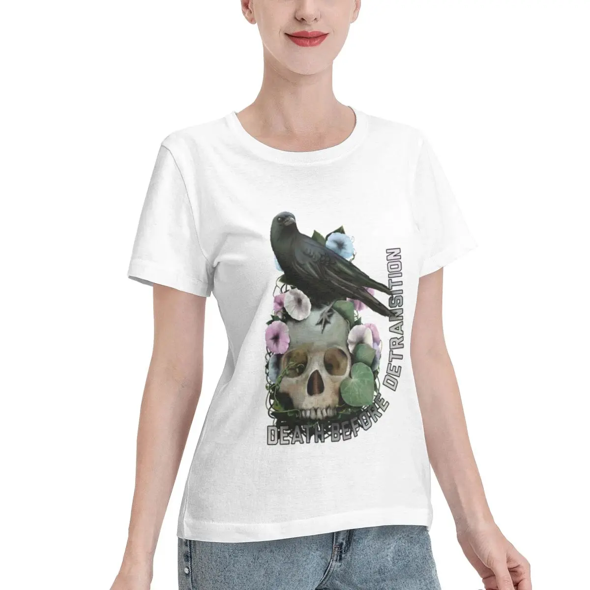 Hot Sale Death Before Detransition 2023 Women's T-shirt Trendy Streetwear Tee