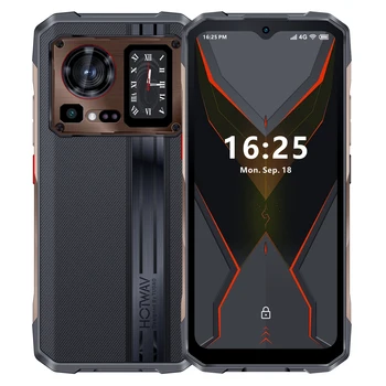 Hostwav-サイバースマートフォン15頑丈なスマートフォン,超薄型android 13,nfc 4g,200mp,pfhd 6.6インチ,120hz,2k,24 gb,12 gb 256GB、helio g99