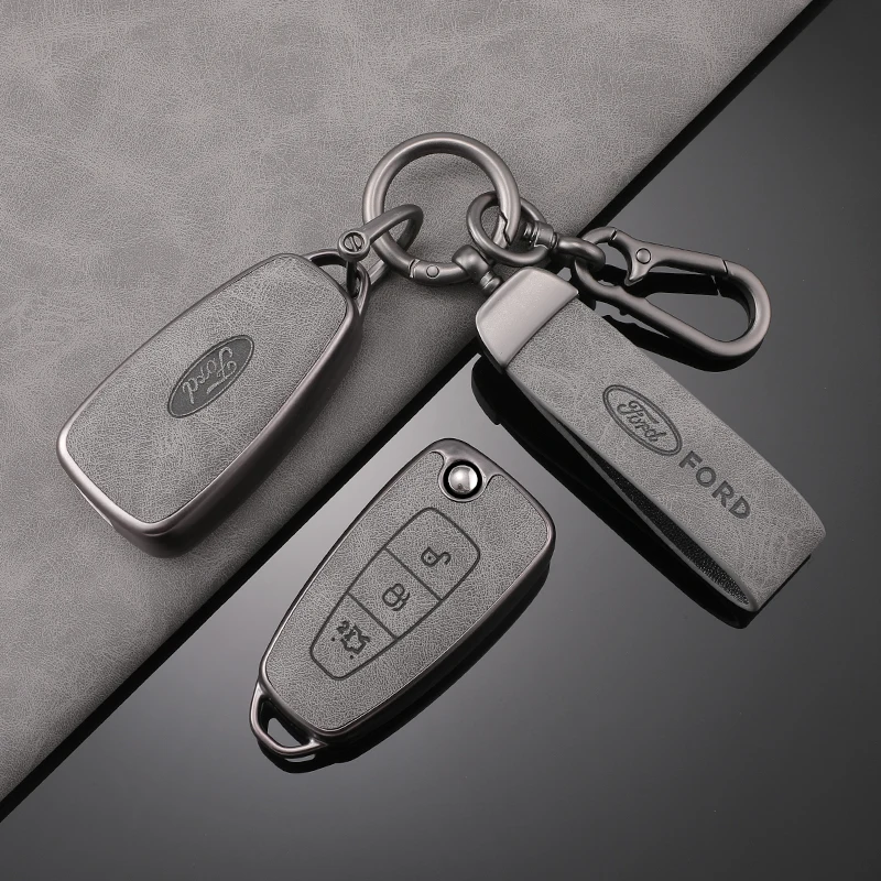 TPU Protector Car Folding Key Case Cover Keychain Accessories For Ford Focus C-Max S-Max Galaxy Mondeo Ranger Transit Tourneo