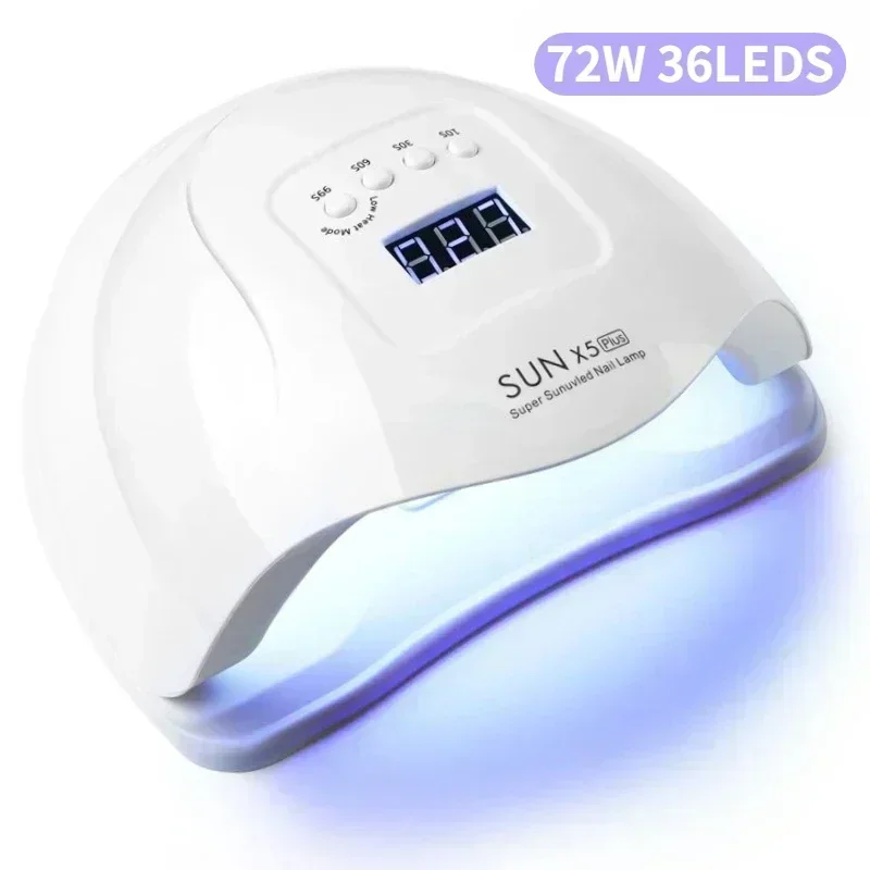 Sun x5 plus uv lâmpada led para manicure do prego 36 leds profissional gel polonês lâmpadas de secagem com temporizador sensor automático equipamentos ferramentas