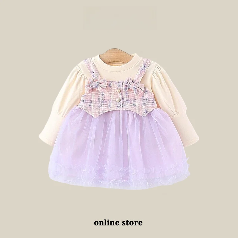 robe-mi-longue-a-manches-longues-style-princesse-pour-filles-vetement-d'automne-tendance-pour-enfants-tissu-doux-ideal-pour-la-ville