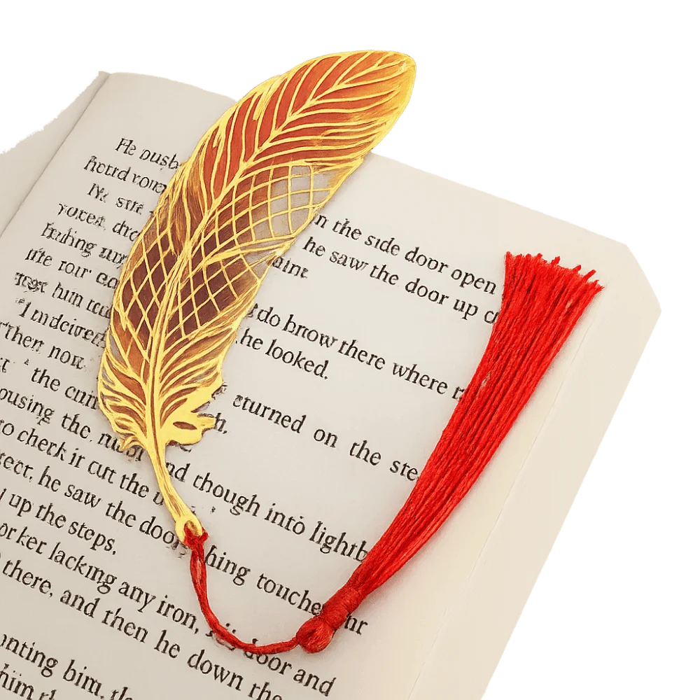 Vintage Metal Bookmark Creative Light-Transmitting Hollow Out Bookmark Chinese Style with Tassel Decorative Bookmark