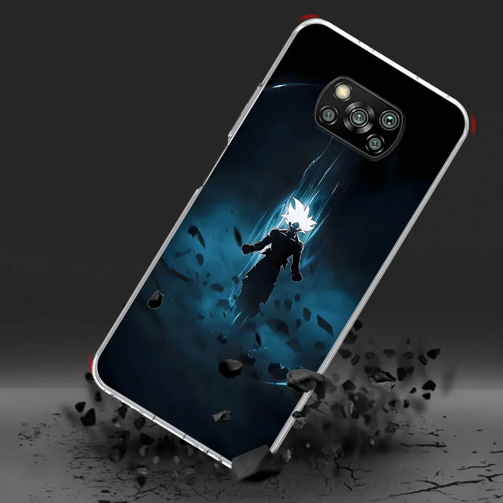 

Чехол Son Goku Anime Dragon Ball для Xiaomi Poco F7 Ultra F4 X6 M3 X7 M5s M6 X4 NFC M4 F2 Pro, противоударный прозрачный чехол из ТПУ для телефона