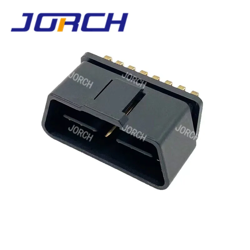 12V 24V J1962 90 Degree Right Angle Pins OBD II OBD 2 OBD2 Male Connector with gold plated pins