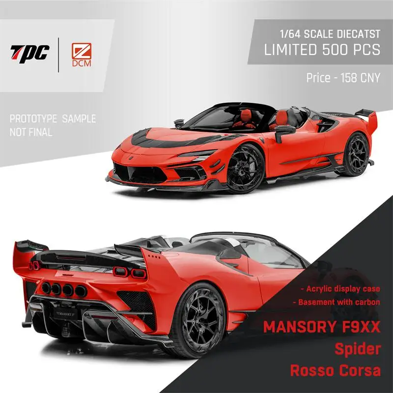 **Pre-order** DCM x TPC 1:64 Mansory SF90 F9XX Stradale / Spider limited500 Diecast Model Car