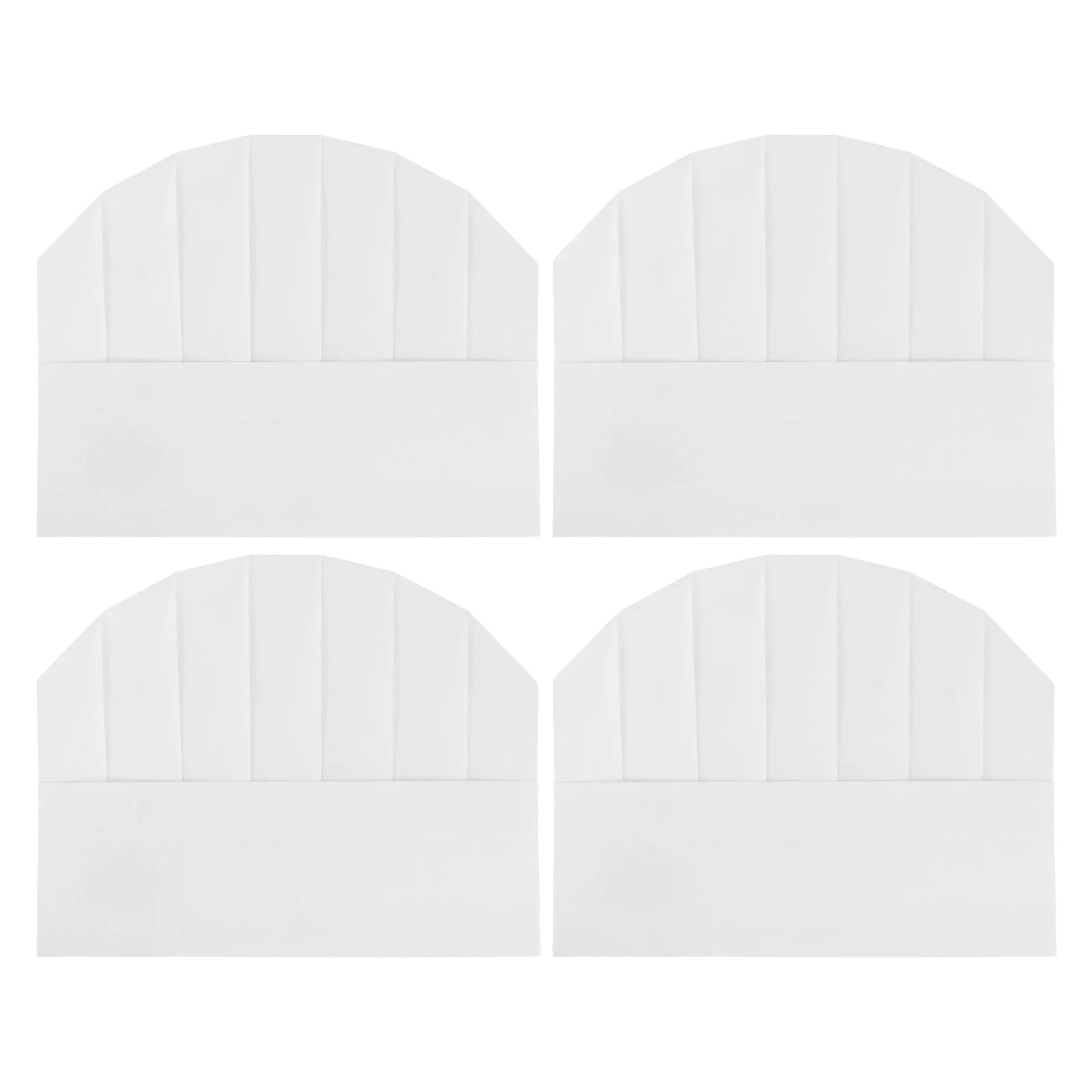 20 قطعة قبعات الطبخ قابل للتعديل المتاح الأبيض طويل القامة غير المنسوجة النسيج قبعات الشيف للمطبخ تقديم الطعام الخبز