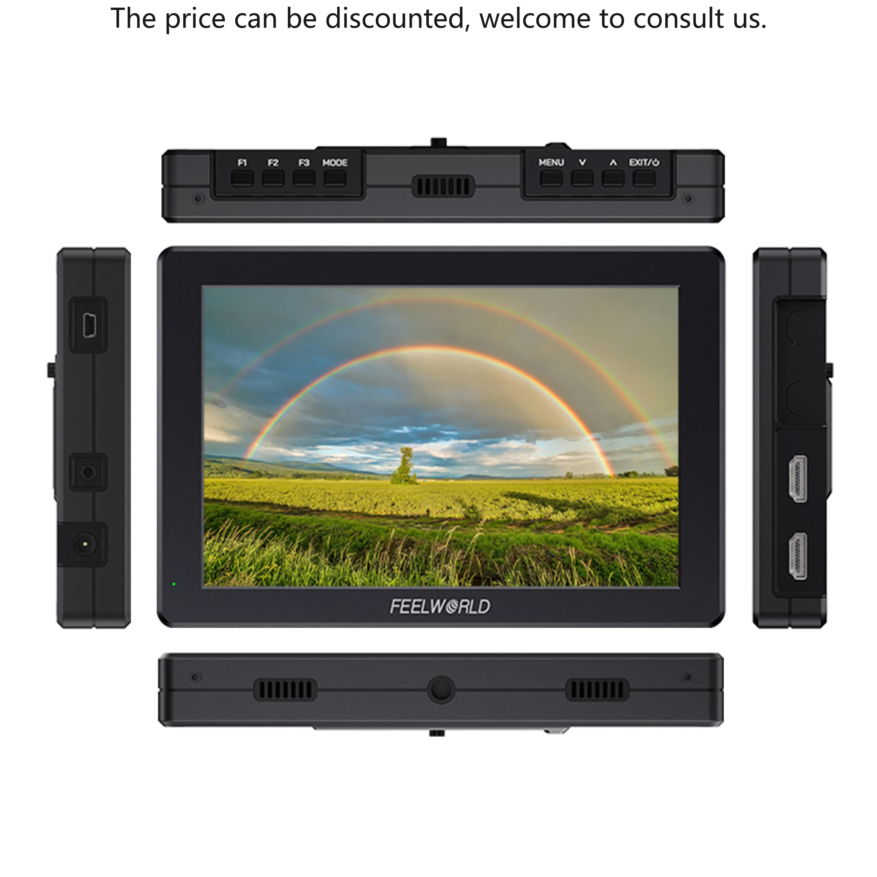 

FEELWORLD T7 PRO Bulk Order 7 Inch 2000NIT Camera Monitor Aluminum Case 4K HDMI Field Monitor Sunlight Readable