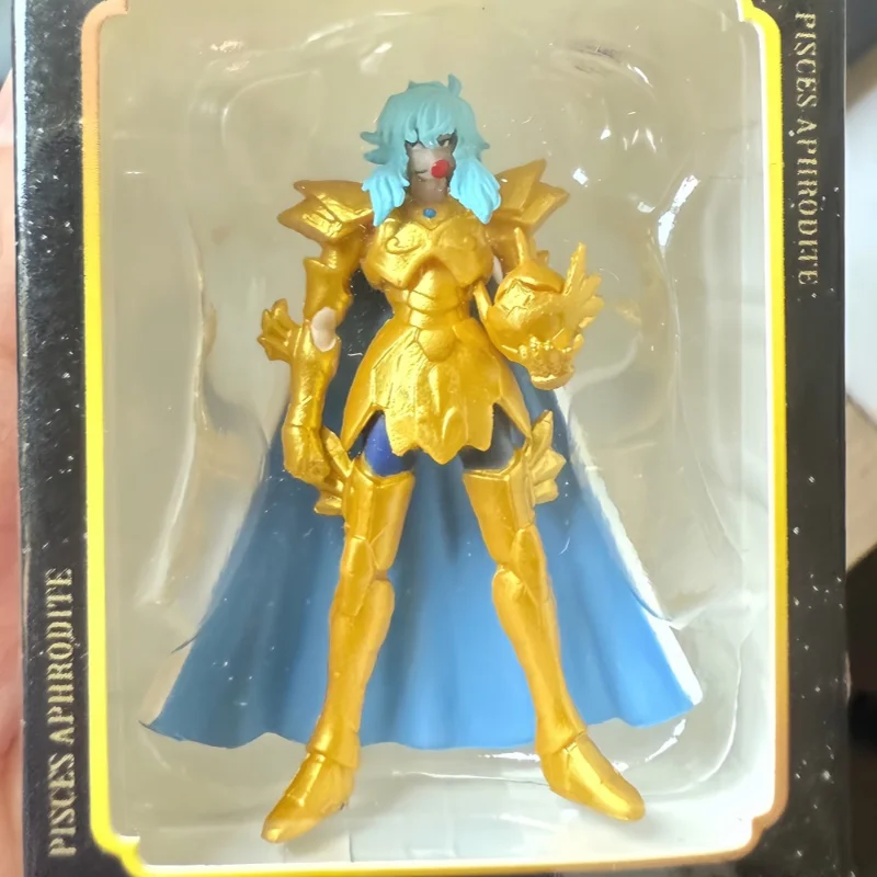 Bandai Saint Seiya Saint Cloth Myth Ex Gashapon Gemini Cancer Virgo Pisces Mini Figura de Acción en Caja, Modelo de Adorno de Escritorio