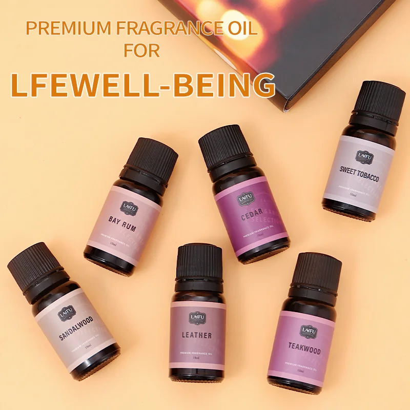 Kit de aceites esenciales de aromaterapia natural: mezcla de lavanda, eucalipto, menta y cítricos para aliviar el estrés, relajación y humor Bo
