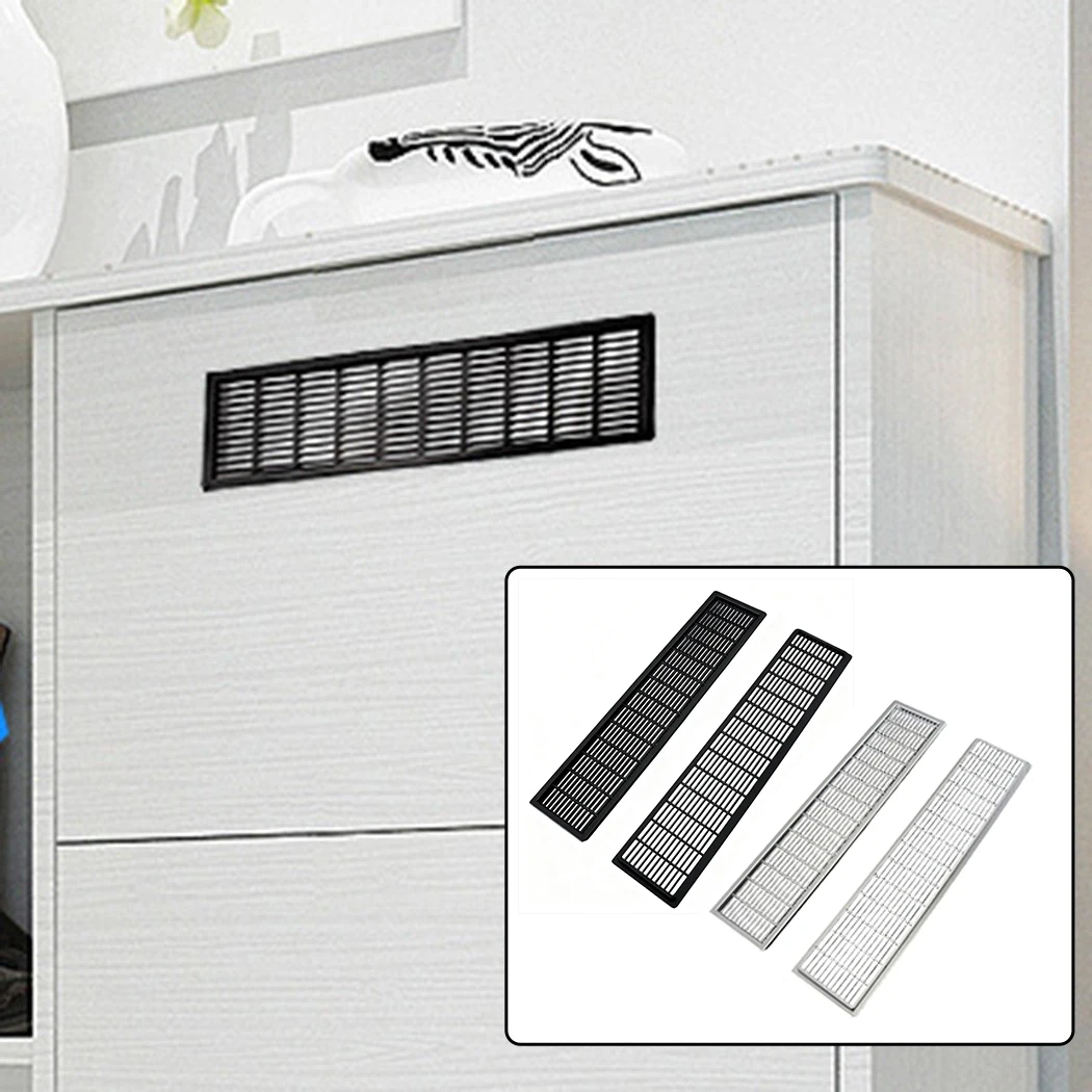 ABS Rectangular Cabinet Wardrobe Air Vent Grille Ventilation-Cover Exhaust Mesh Ventilation Grille  For Wardrobes Shoe Cabinets