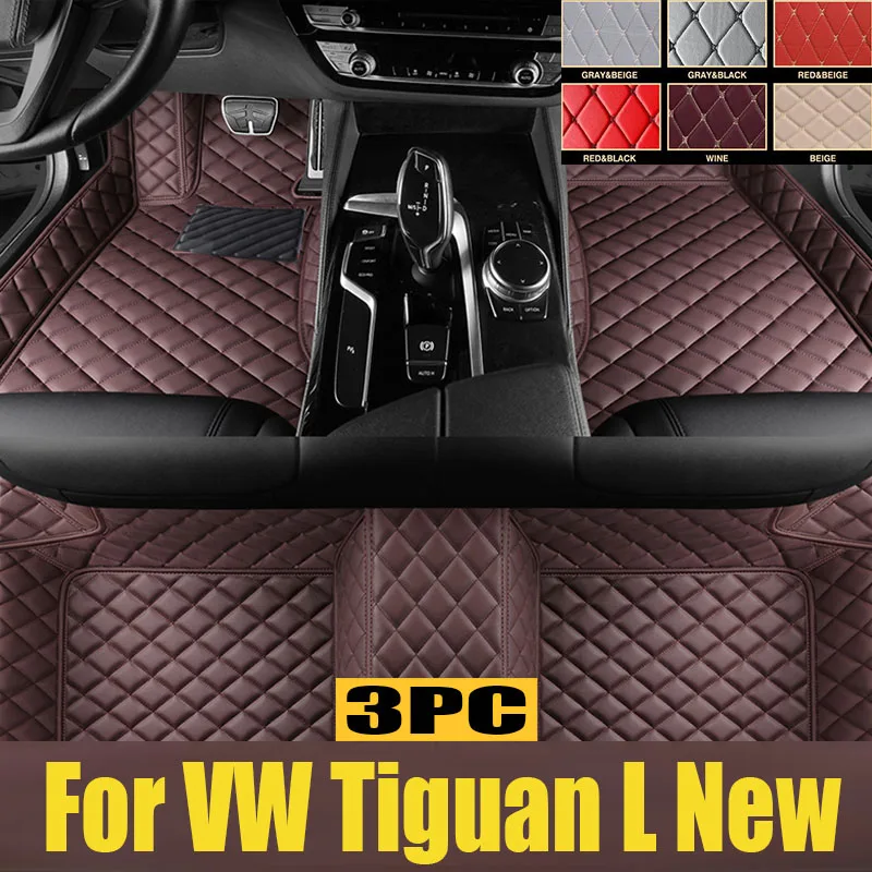 

TPE Custom Car Floor Mats For VW Tiguan L New Energy 2019 2020 2021 2022 2023 2024 Waterproof Carpet Auto Interior trunk mat