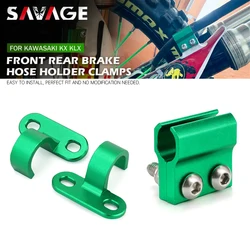 KX KLX-abrazadera de guía de manguera de freno delantero y trasero, soporte de fijación para Kawasaki KLX450R, KX250, KX450, KLX, KX 125, 250, 450, KX450F, KX250F