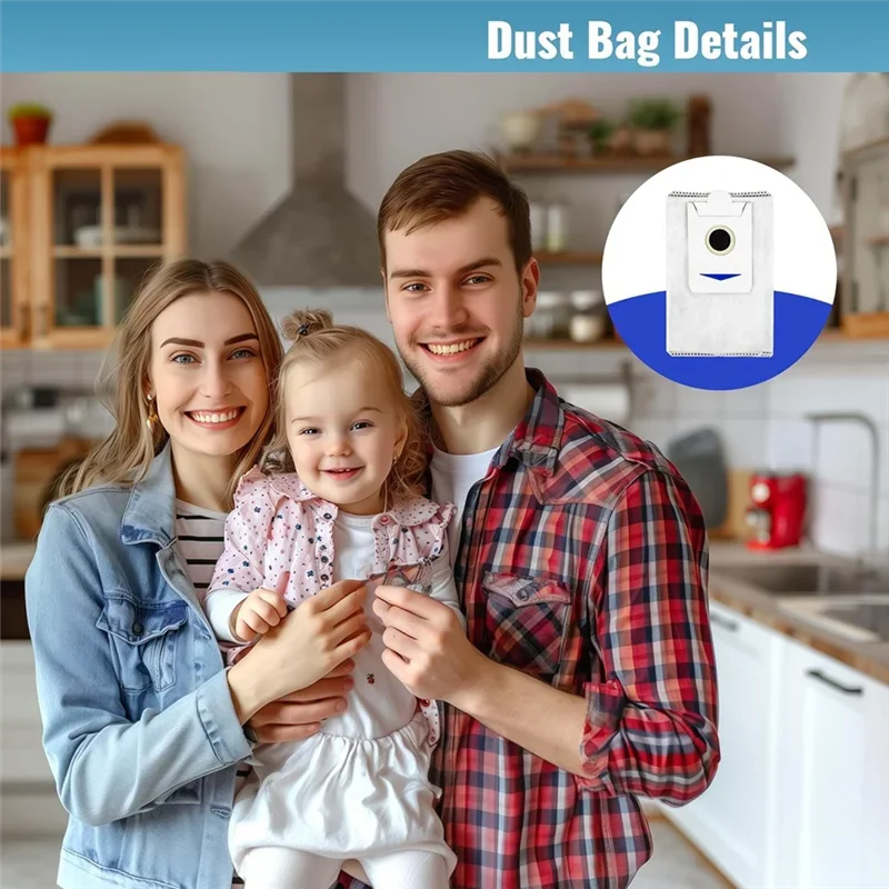 B26B 14 Pack Dust Bags For Ecovacs Deebot X2 Omni/ X2/ X2 PRO/ DEX86 Robot Vacuum Cleaner Accessories Dust Bag