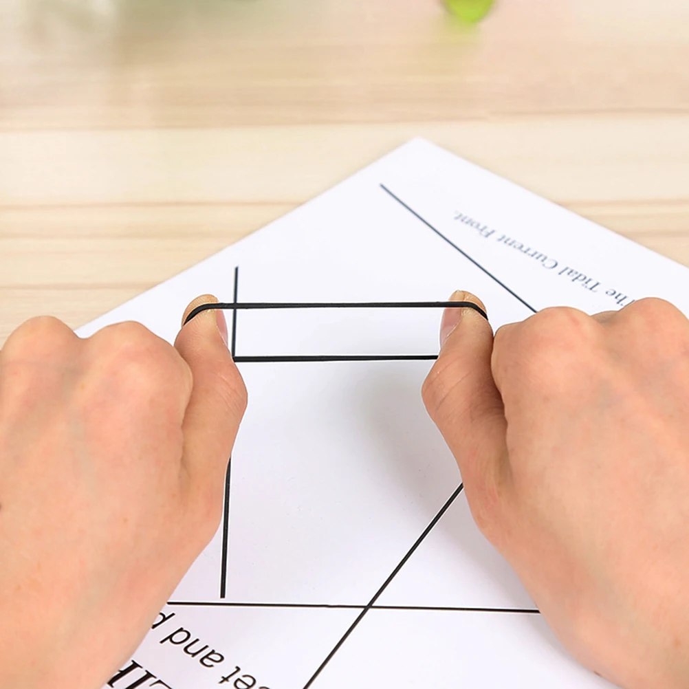 

No Metal Hair Ties Elastic Rubber Bands for Sports Workouts Styling 100g Black Ponytail Holder Ponytail Hair Ties