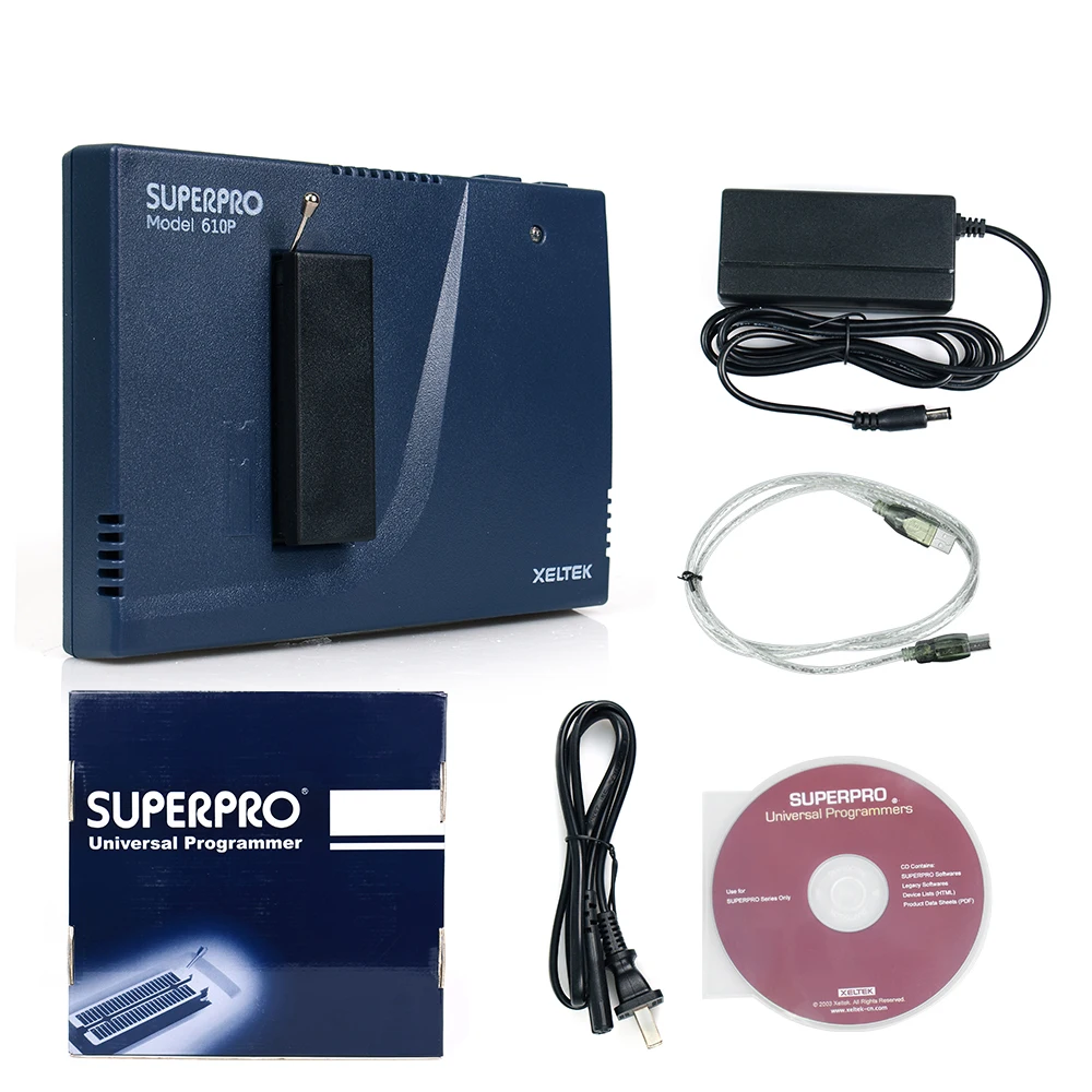 

Оригинальный Xeltek USB Superpro 610P Универсальный программатор Xeltek USB интерфейс Высокоскоростной программатор