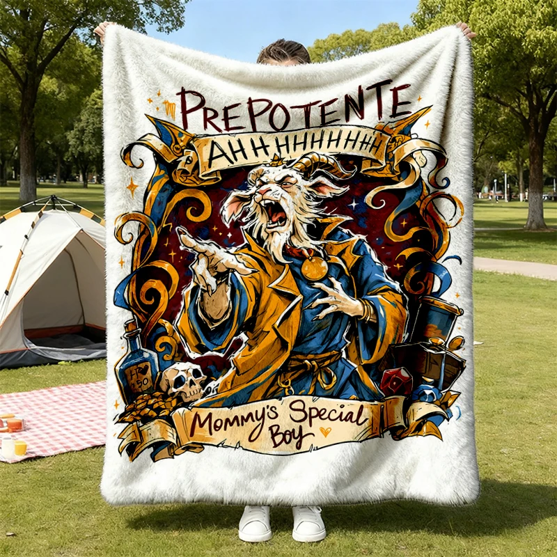 Prepotente Flannel Blanket, Mommy's Special Flannel Throw, Dungeon Crawler Carl LitRPG Fantasy Book Lover Gamer Fan Insp